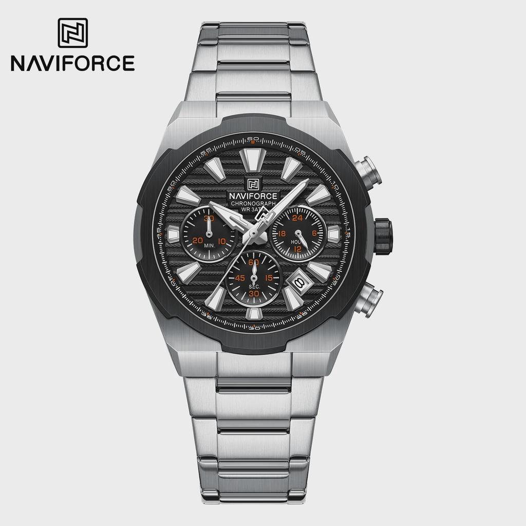 Mens Watches Stainless Steel Watch Waterproof Luxury Quartz Clock Chronograph Luminous Wristwatches Relogio Masculino