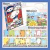 Cartoon Simple A5 Hard Shell Color Page Notebook Kawaii Anime  Homework Drawing Student Diary Handbooks Birthday Gifts