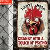 Funny Chicken Metal Poster Vintage Sign Wall Art Decor