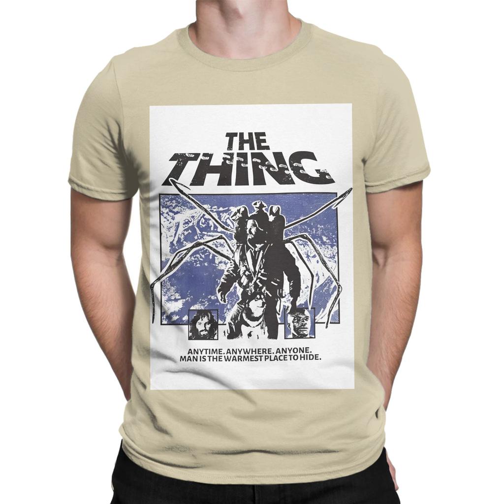 The Thing Horror Movie Poster Art Funny Graphic 100 Cotton TShirt the Thing Tops Tees For Unisex