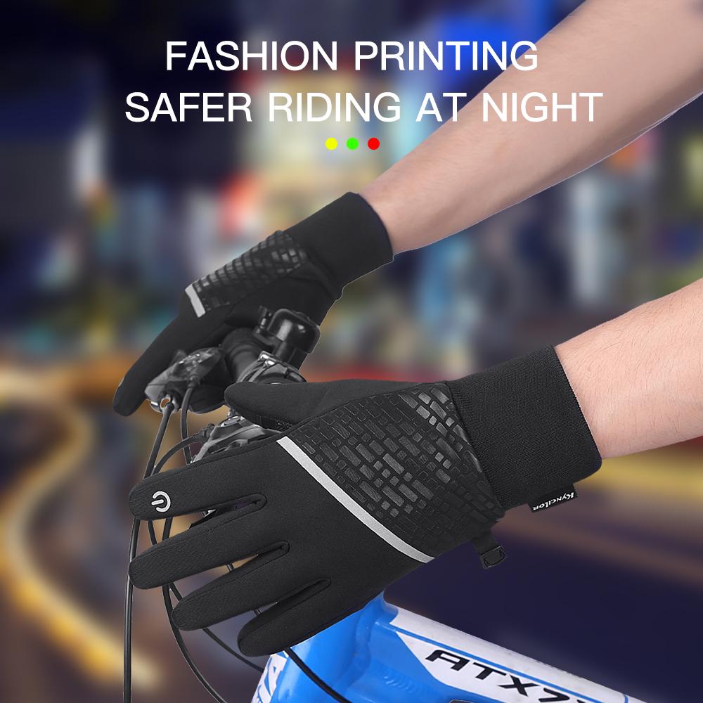 Winter Gloves Warm Touchscreen Full Finger Cycling Gloves Waterproof Sport Gloves Bike Skiing Motorcycle Riding Hiking Gloves