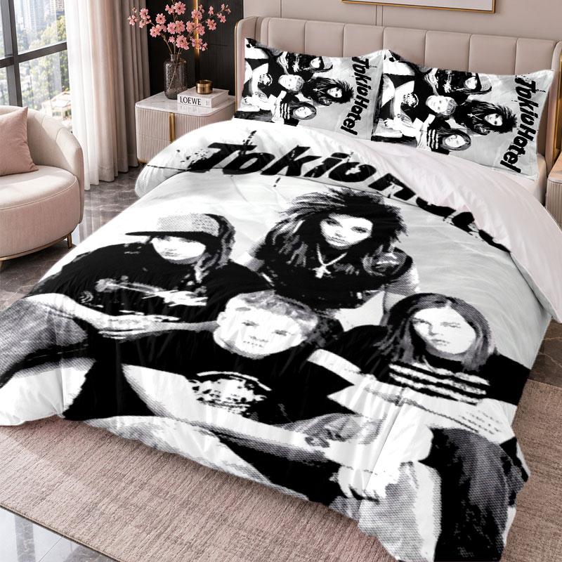 Tokio Hotel 3Pcs Bedding Set Duvet Cover With Two Pillowcases For Bedroom Home Decoration