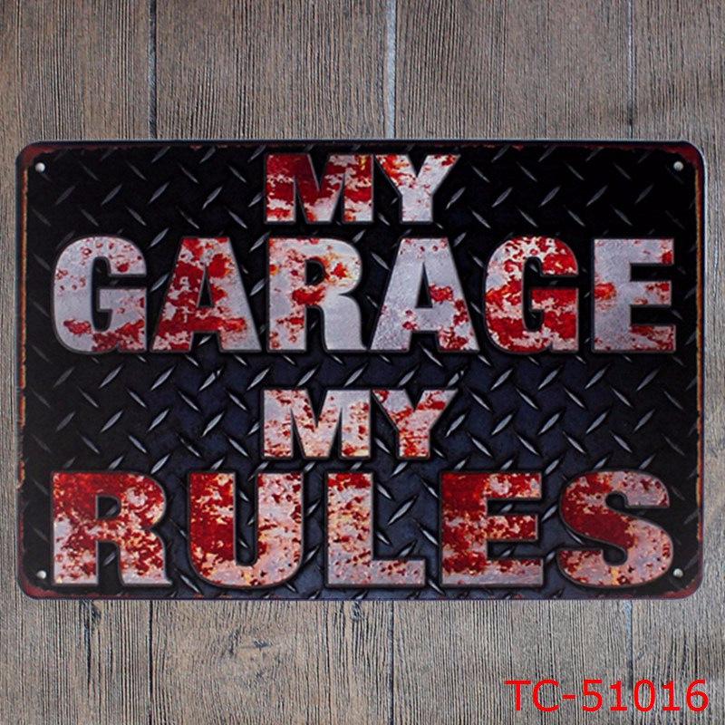 

Ретро Жестяная Вывеска для Автомастерской для Декора Бара или Гостиной 20X30 CM