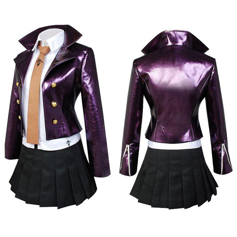 Danganronpa Kyoko Danganronpa Kirigiri Cosplay Costume Dress Set Gloves With