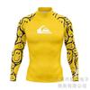 Quiksilver Long Sleeve Rash Guard Men UV Protection Quick Dry Surfing Dive Top