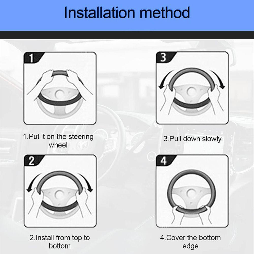 Universal Car Steer Wheel Protector Breathable Car Interior Accessories Steering Wheel Cover  SUV