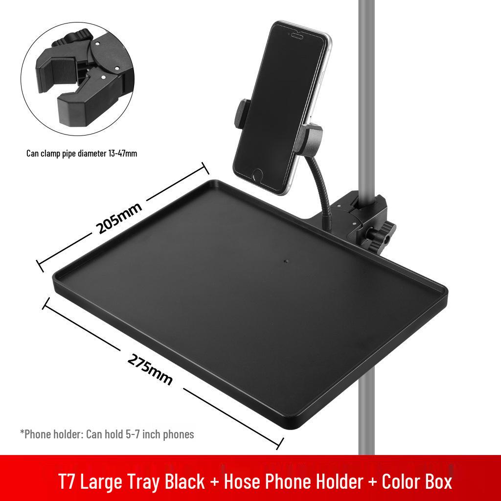 Mobile Phone Tripod with Sound Card, Mic Stand & Tray for Streaming & Photography