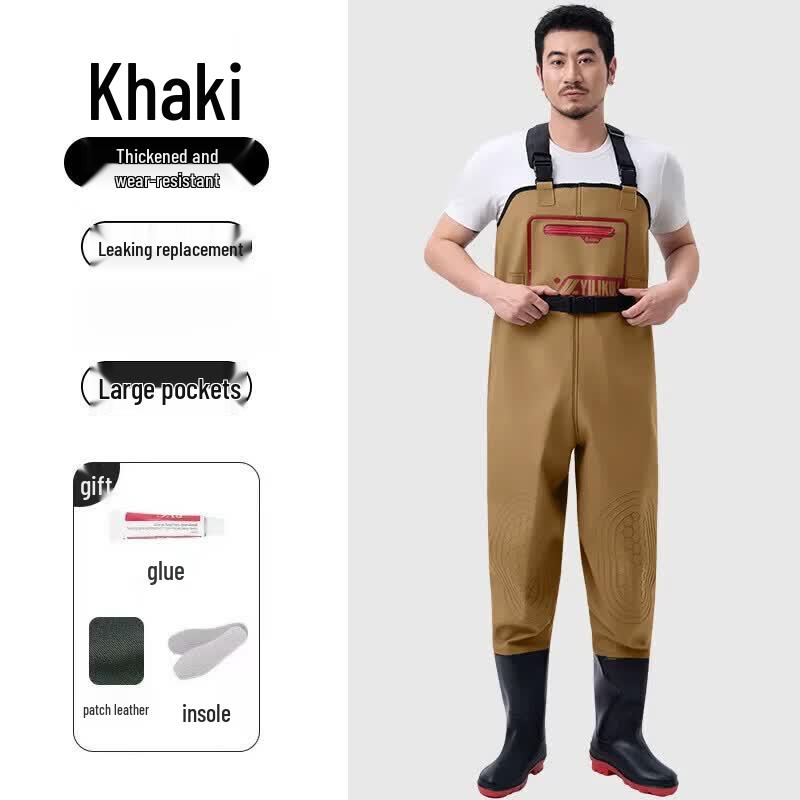 Men's Waterproof Fishing Wader Pants with Boots