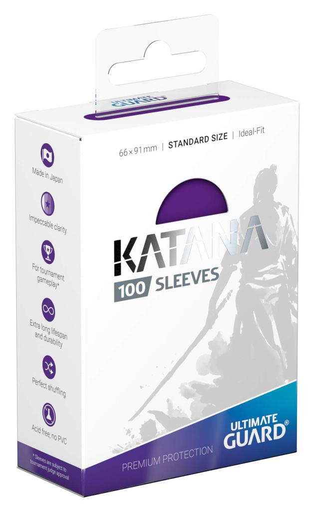 Ultimate Guard Katana Sleeve Standard Size 100 Card Sleeves Purple