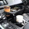 Erweiterung und Organizer für Getränkehalter im Auto: Kleines Tablett für Getränke, Kaffee und Snacks