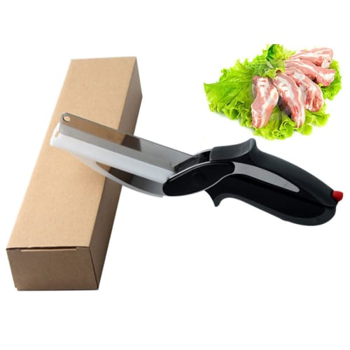 Smart Food Cutter, Salad Chopper, and Vegetable Scissors with Built-in Cutting Board for Easy Cutting, Perfect for You and Your Friends