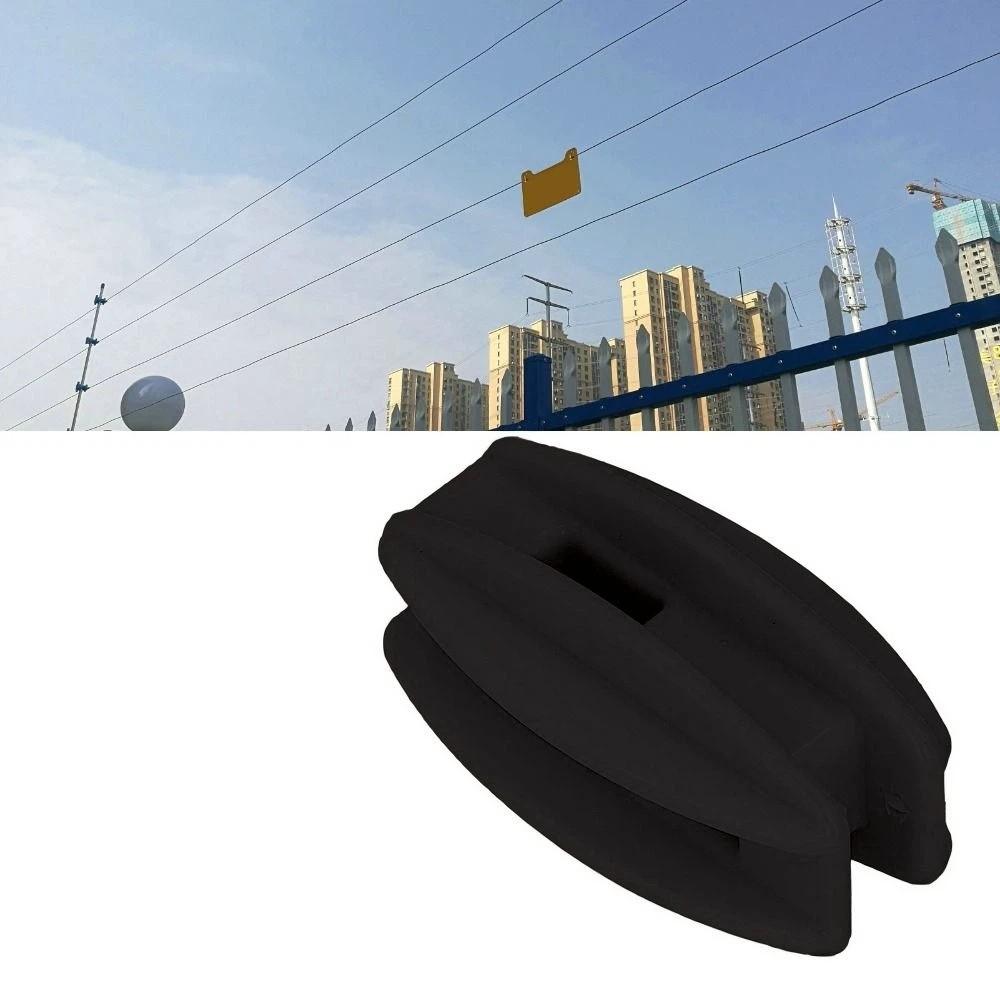 20PCS ABS Material Square Tube Post Insulator Compact Plastic Donut Insulator