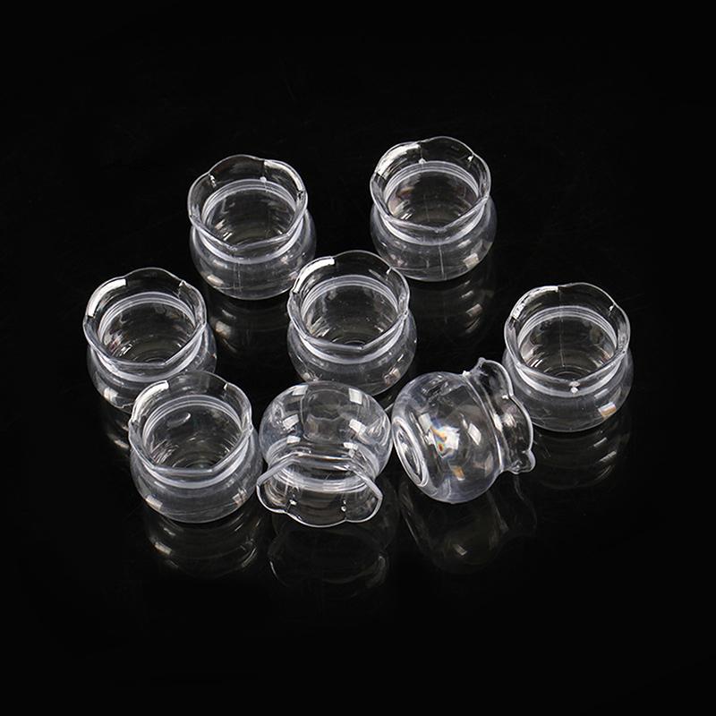 Simulated Plastic Transparent Mini Lace Vase Model Toy House Mini Furniture Decorative Accessories