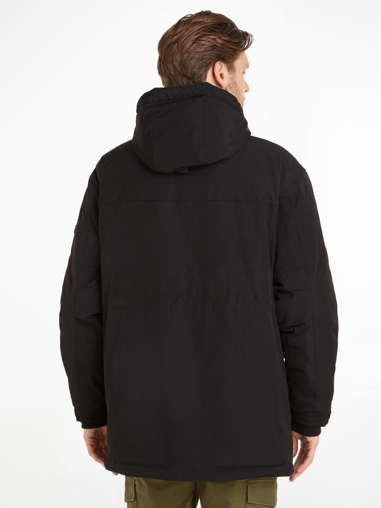 Зимняя парка Tommy Hilfiger с капюшоном и множеством карманов (DM0DM17227) черный