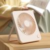 W70 Ultra Thin Desktop Mini Fan USB Charging 3 Speeds Cooling Fan with Foldable Stand