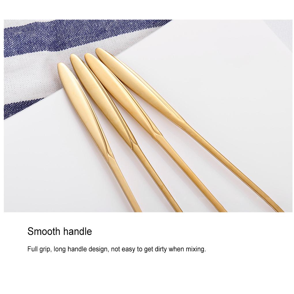 Nerezová dezertní lžíce Stylová pro všechny příležitosti Nerezové čajové lžičky Kovová čajová lžička