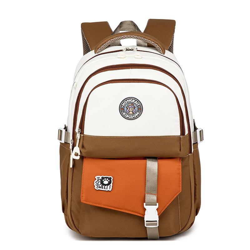 New Schoolbag Men's and Women's Lightweight and Simple Leisure Travel Backpack High Value Primary and Secondary School Students Schoolbag
