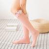 Women Japanese Style JK Ruffle Lace Trim Calf Long Socks Sweet Bowknot Princess Cotton Knee High Socks Stockings Hosiery