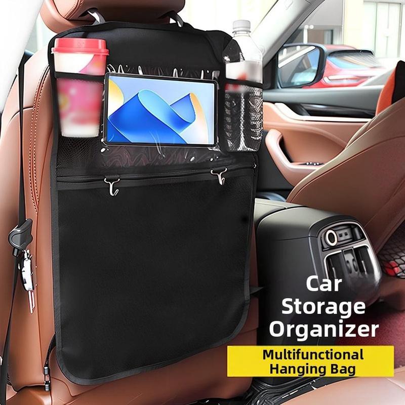

Car Seat Back Organizer Storage Bag With Hooks Waterproof Oxford Fabric Car Backseat Organizer Interior Accessories Hanging Bags