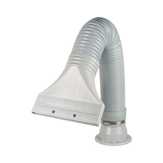 Flache Basis Auspuffadapter Klimaanlagenschlauchadapter, AC-Fensterdichtung Lüftungsset Nicht-permanent für Drehflügel Dachfenster, 100mm Anschluss Tragbar