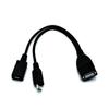 Micro USB OTG Cable with Power Supply for Tablet/Phone & External Card Reader