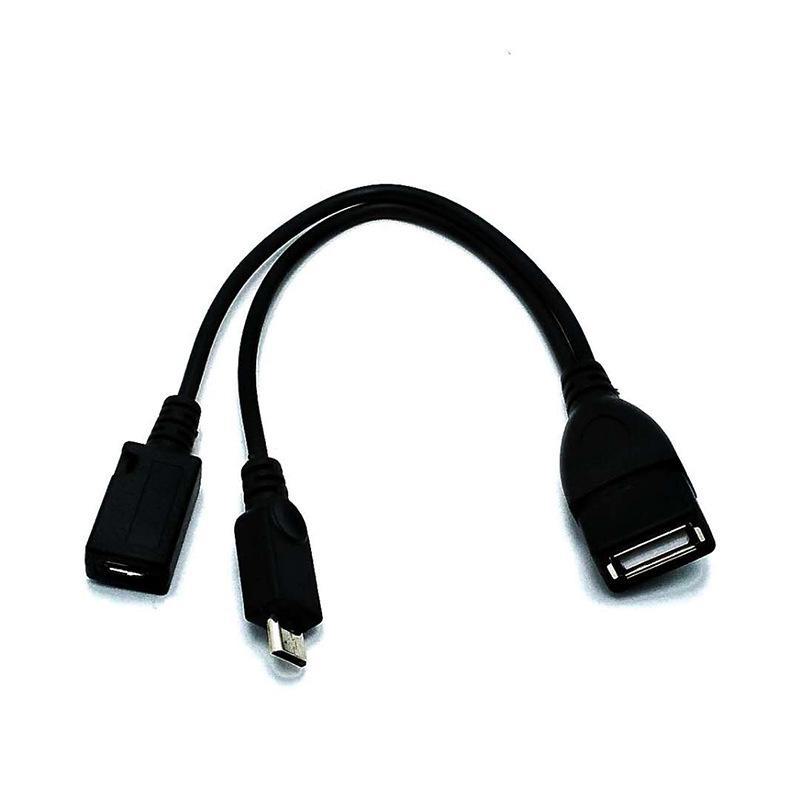 Micro USB OTG Cable with Power Supply for Tablet/Phone & External Card Reader