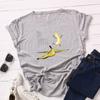 Be Free Funny Banana Print T Shirt Women Short Sleeve O Neck Loose Tshirt Summer Women Tee Shirt Tops Camisetas Mujer