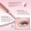 Dual-Ended Eyeshadow & Highlighter - Pink Brown Glitter Liquid Eyeliner for Beginners, Smooth Makeup Tool for Precise Eye Bag & Eye Enlargement