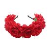 Floral Garland Romantic Wreaths Bride Garland Head Hoop Fashion Bohemian Bridal Flower Hair Accessories Children Headbands Gifts