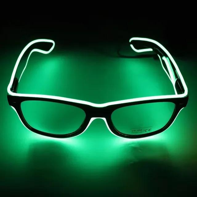 Led Glasses Neon Party Glasses Luminous Novelty Gift Glow Sunglasses LED Sunglasses Bar Party Dance DJ Bright Flashing Glasses
