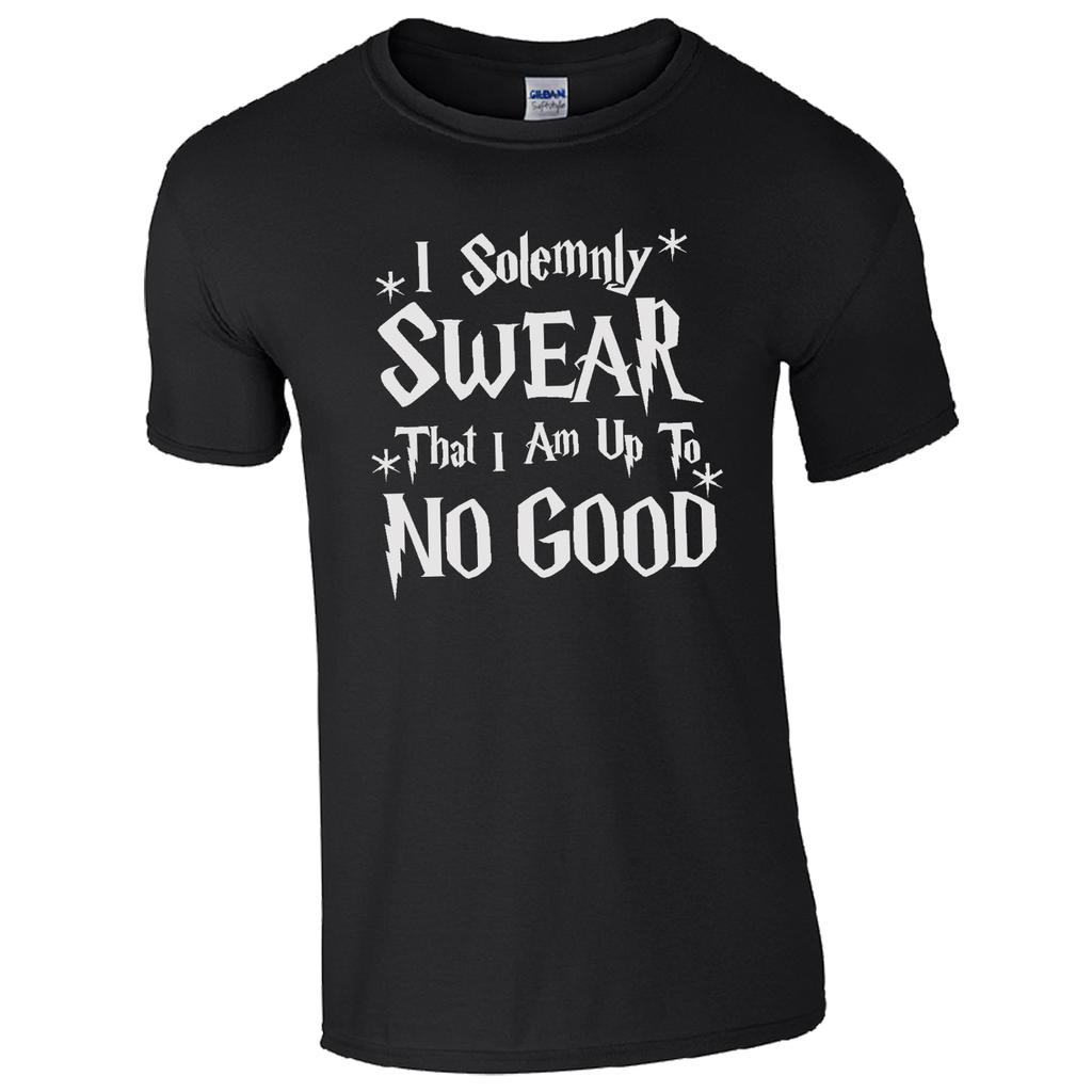 I Solemnly Swear That I Am Up To No Good T-Shirt - Wizard Harry Magic Geek Top