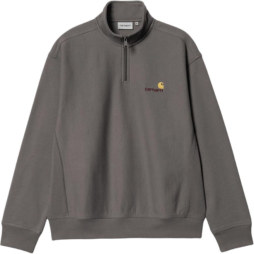 Carhartt WIP Half-Zip Badge Stand Collar Long Sleeve Loose Sweatshirt Men Sweatshirt I027014-33C-XX