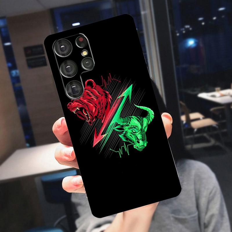 Trade Investment Forex Stock Market Cover For Samsung Galaxy S25 Ultra S23 S21 S22 S20 S24 Ultra S9 S10 Plus S24 FE Phone Case