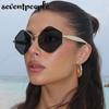 Small Steampunk Hexagon Sunglasses Women  Luxury Brand Classic Metal Frame Polygon Punk Sunglass For Ladies Eyewear Shades
