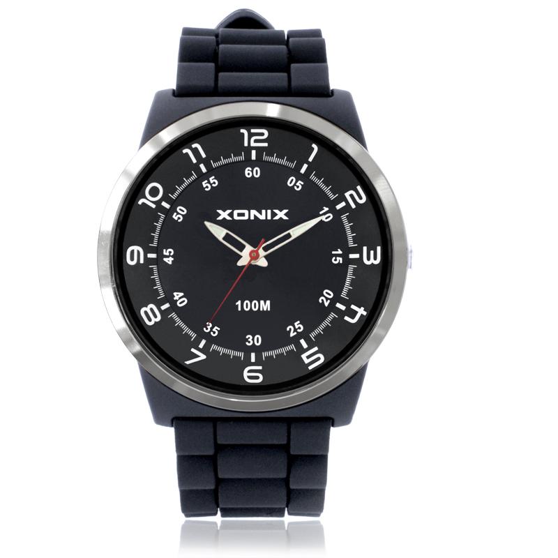 XONIX Fashion Men Sports Watches Waterproof 100m Outdoor Fun Quartz Watch Swimming Diving Watch Montre Homme Relogio Masculino