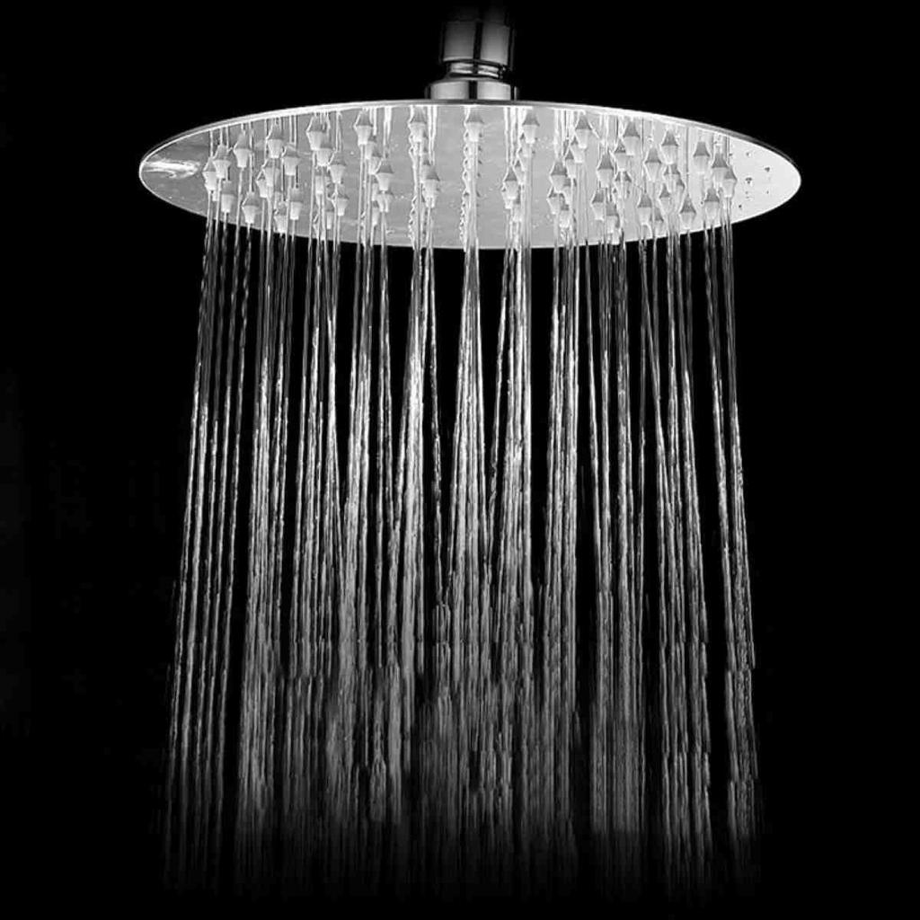 8‘’ Round Stainless Steel Rain Shower Head Rainfall Bathroom Chrome Sprayer New