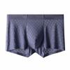 Men's Seamless Jacquard Mesh Underwear with Ice Silk Antibacterial Properties Ultra-thin Flat Four Corner Short Underwear Summer Breathable Adults