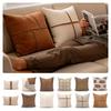 Golden Buckel Luxury Cream Coffee Color Cushion Cover 30x50/45x45cm Lumbar Pillowcase Pillowcase Gwaist Pillow Cover