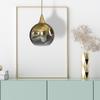 Monte Gold Hanging Lamp, Diameter 200, 1Xe27
