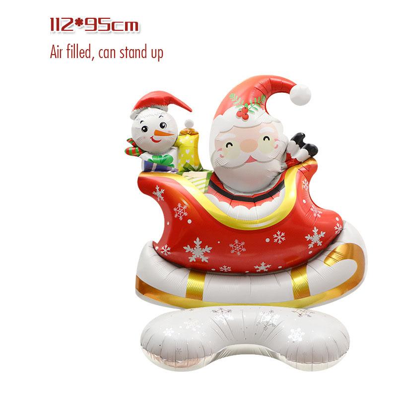 1pc Standing Santa Claus Foil Balloon Christmas Decorations Nativity Theme Party Theme Holiday Party New Year Party Family