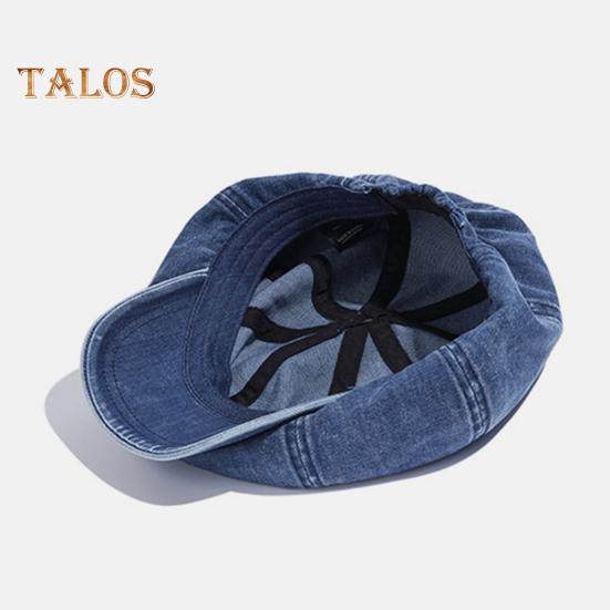 Ladies Octagonal Hat Baggy Retro Cowboy Solid Color Lightweight Long Brim Breathable Sun Protection Anti-UV Photo Prop Painter Hat Summer Beret