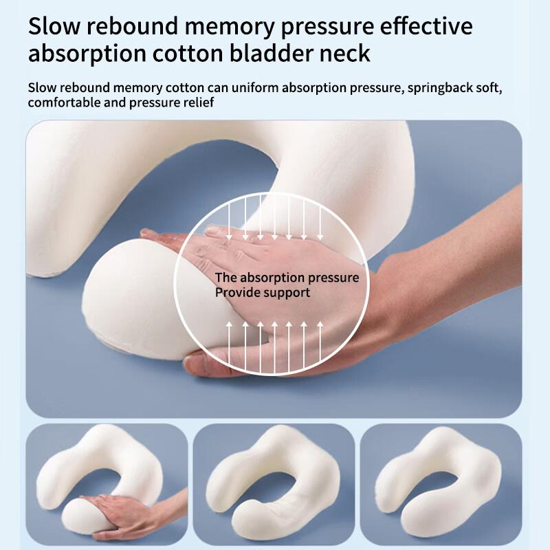 Soft Travel Pillow U Shaped Travel Healthcare Memory Foam Neck Cervical Airplane Pillow Neck Cushion