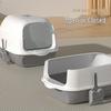 Extra-Large Enclosed Cat Litter Box: Odor & Splash-Proof, Dual-Use Design