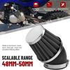 50mm Air Filter, Curved Motorcycle Air Filter for Dirt Pit Quad ATV Bike Bugg