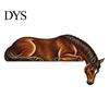 Western Pastoral Room Decor Horse Wooden Door Topper Decor, 2D Printed Rustic Frame Wild Aesthetic Wall Hanging Ornament, Top Shelf Decoration