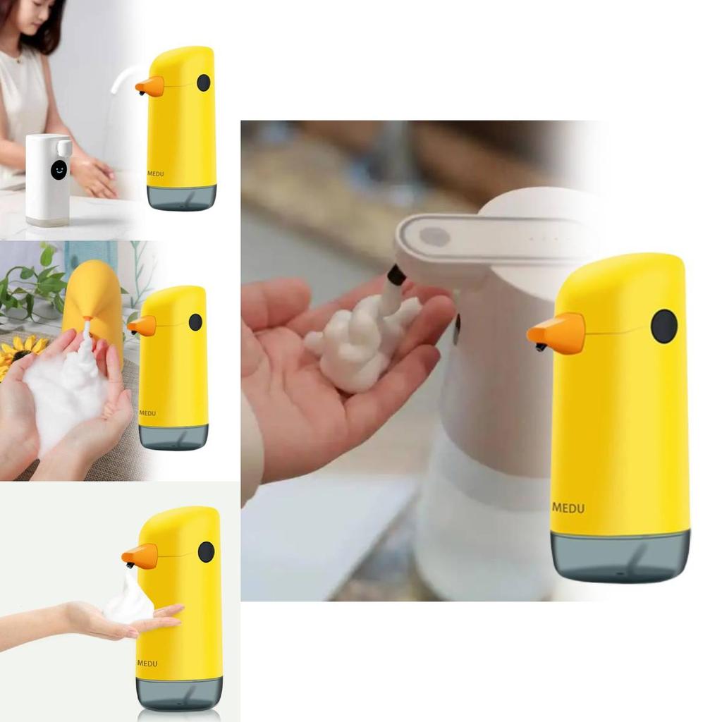 Entzückender Gelber Enten Schaumseifenspender Automatisches Berührungsloses Händewaschgerät Für Kinder