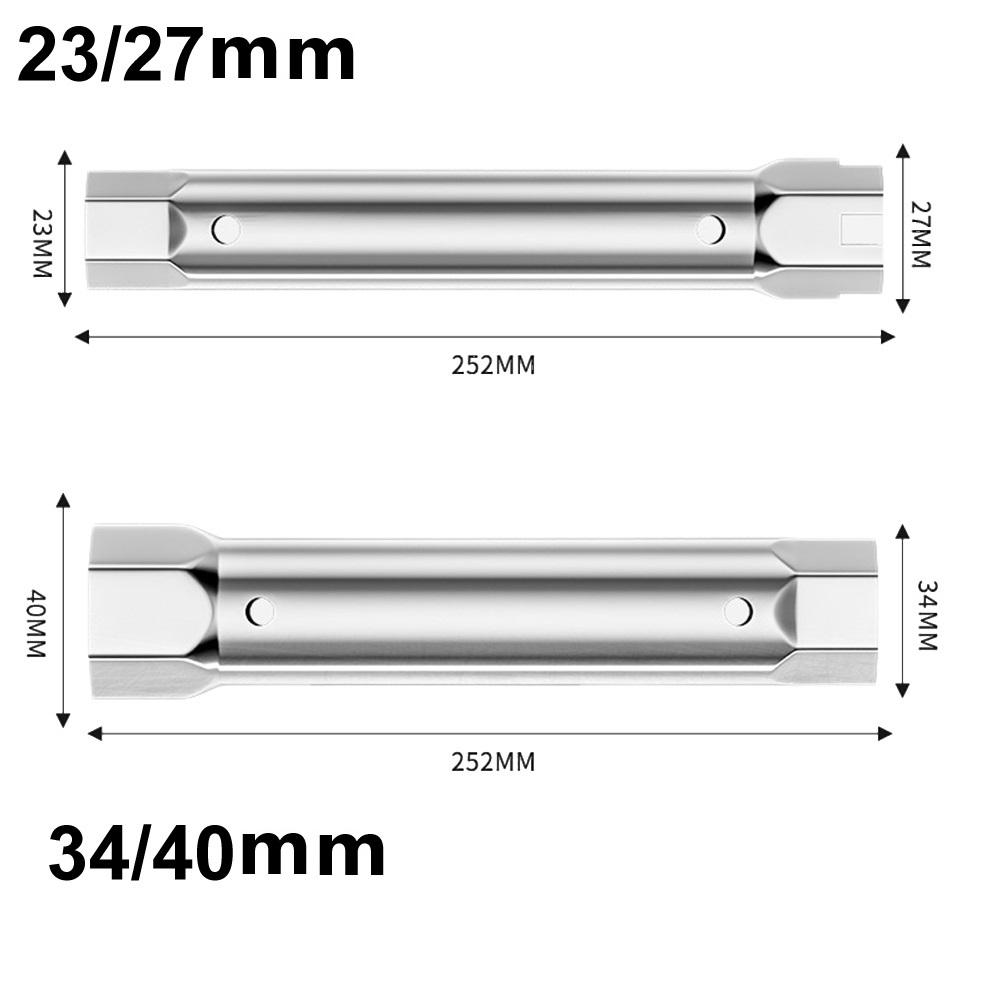 Nástrčný klíč na sprchovou baterii Instalatérský nástrčný klíč 23-27mm 34-40mm Oboustranný trubkový klíč Klíč pro instalaci vodovodní baterie