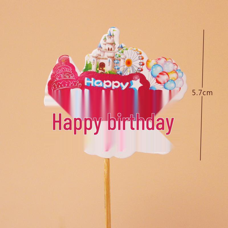 10-Pack 3D Hot Air Balloon & Rainbow Cake Toppers