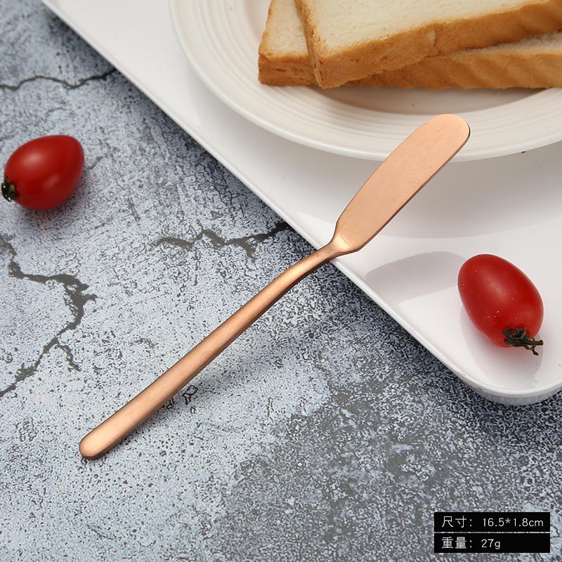 304 stainless steel butter knife Korean long handle jam butter spatula western tableware cream piping knife