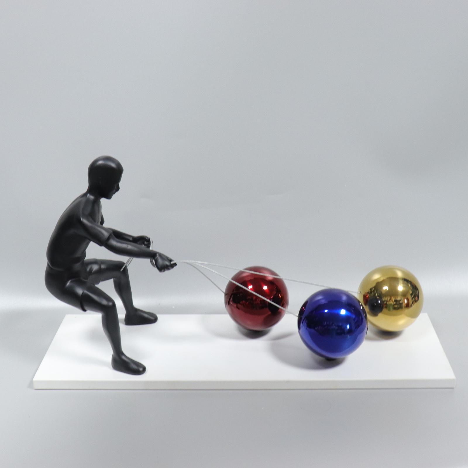 

Nordic Metal Pull Ball Sculpture for Home Decor